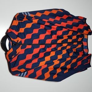 Adidas women's Marimekko icon 3- strips hooded running windbreaker